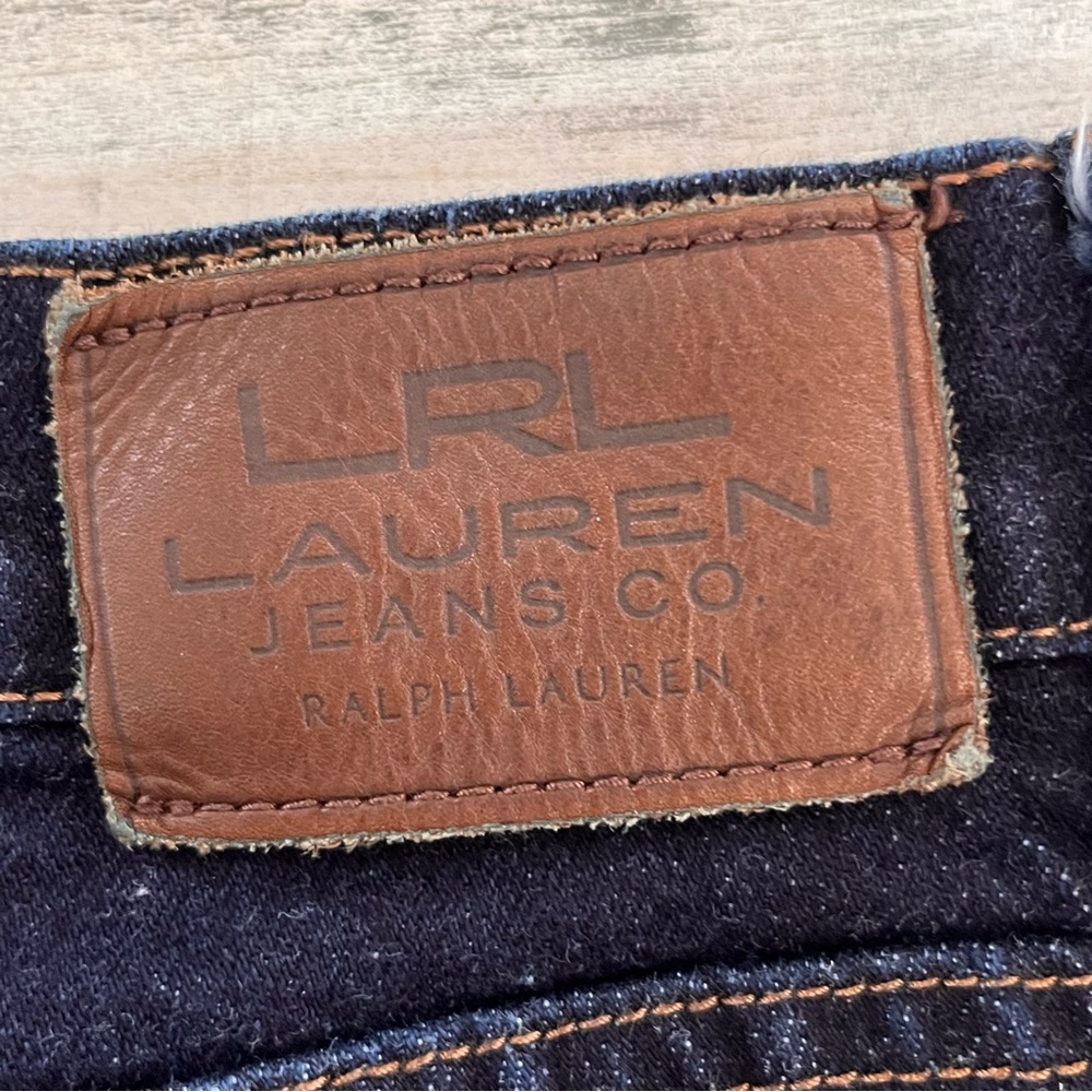 Lauren Ralph Lauren Women’s  Straight Leg Dark Blue Denim Jeans Size 10.. 30X30 - Picture 6 of 7